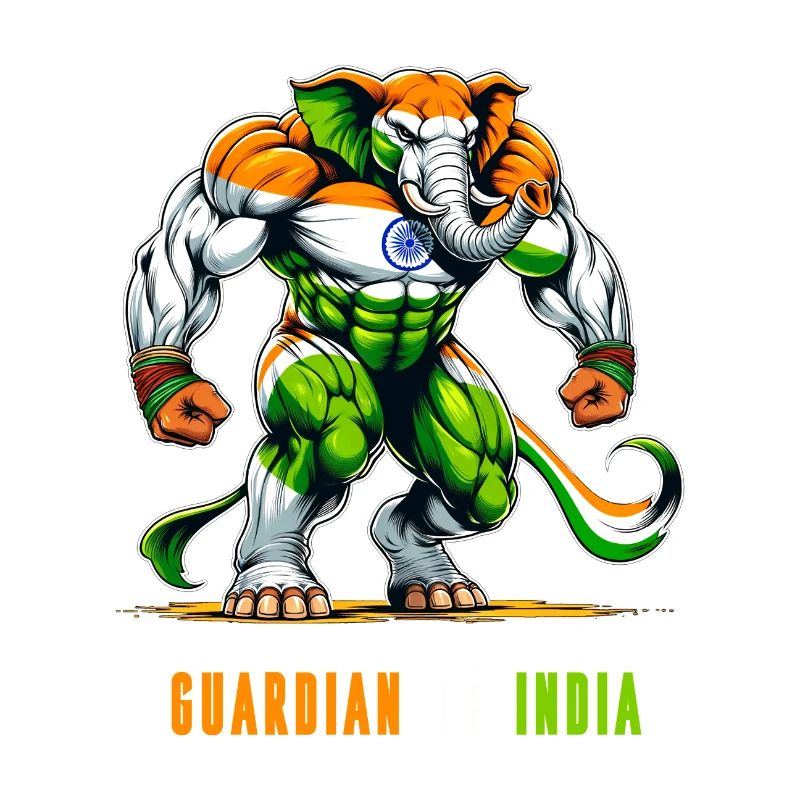 Inde Drapeaux nationaux des éléphants