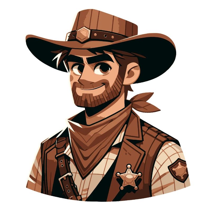 Shérif de dessin animé