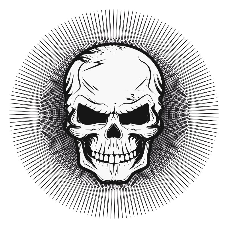 Radiant Skull,Skull,Skull Drawing