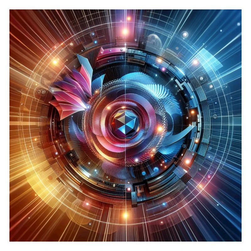 Future Fusion: holographischer und kreisförmiger Gradient