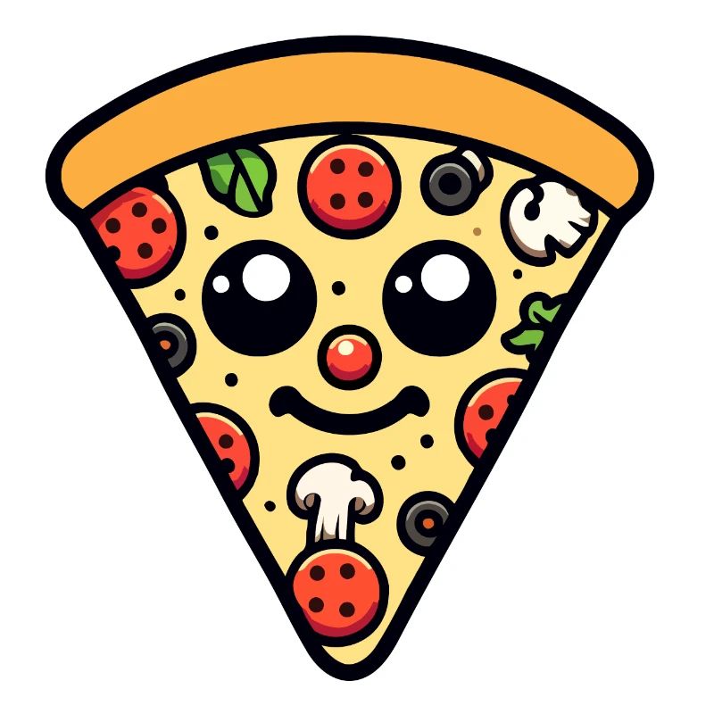 Pepperoni plein d’entrain : la tranche heureuse