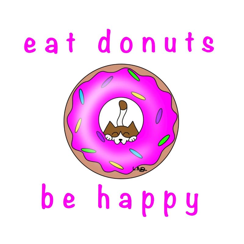 Katze mit Donat