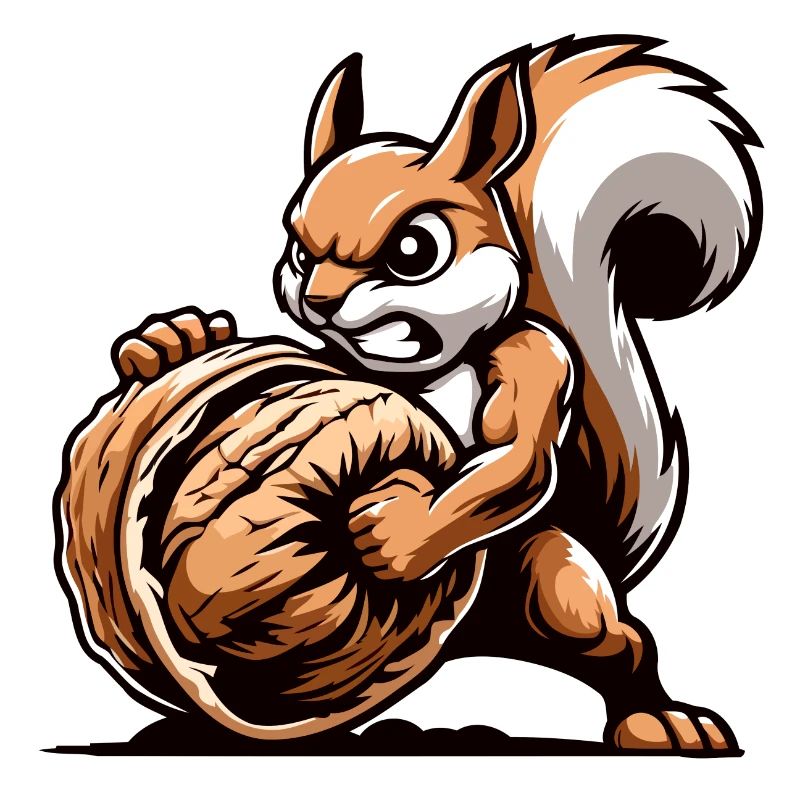 Mächtiger Nussbezwinger: Das energiegeladene Eichhörnchen