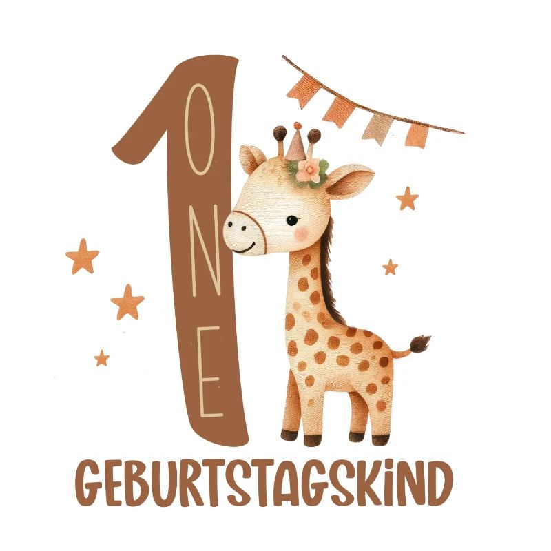 Erstes Geburtstagsgiraffe Design