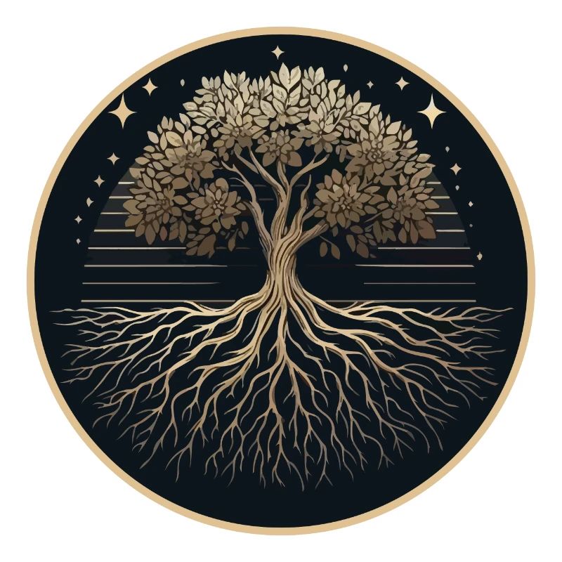 Tree Silhouette Roots