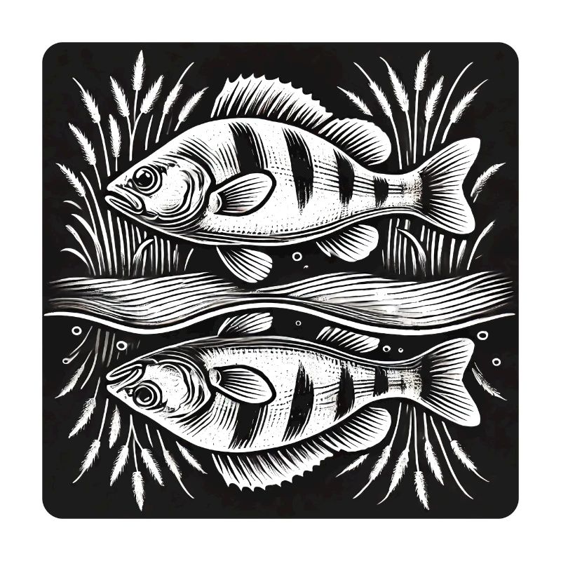 Perch fish angel design