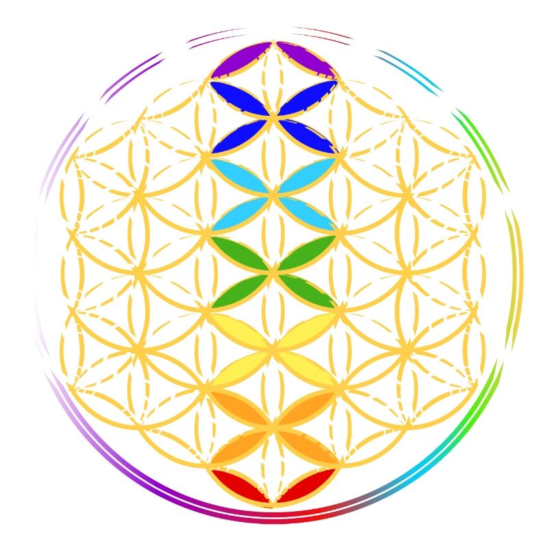 Fleur de Vie avec les Chakras