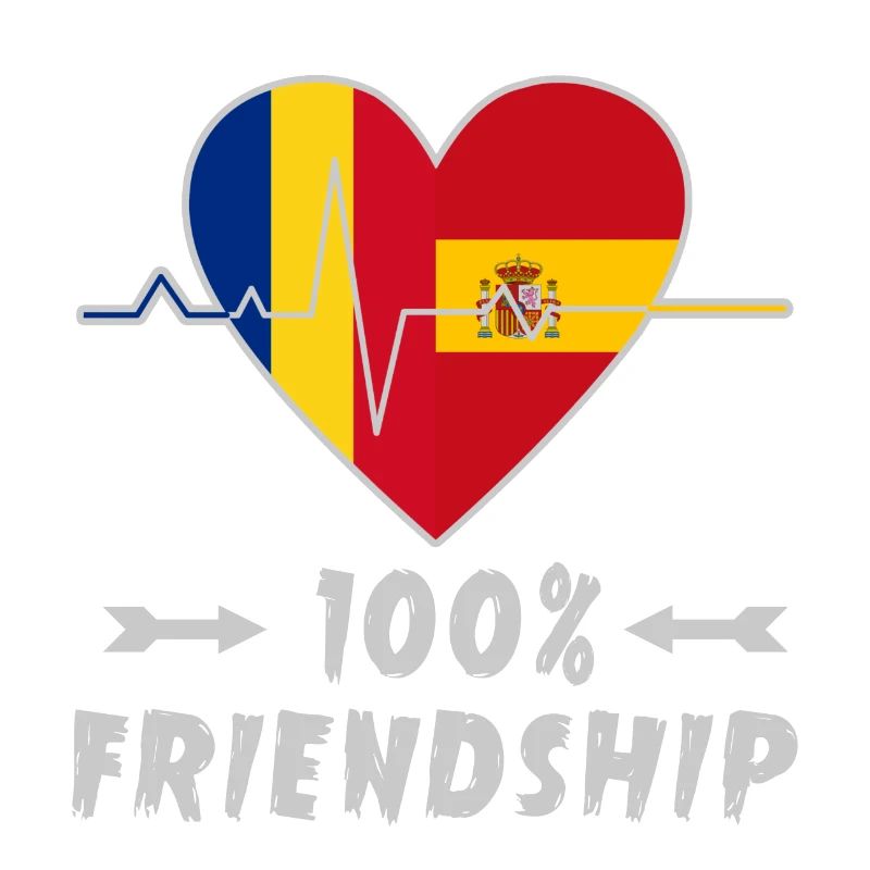 Rumänien und Spanien 100% Freundschaft
