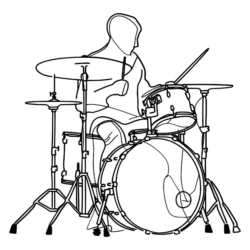 Dessin du batteur