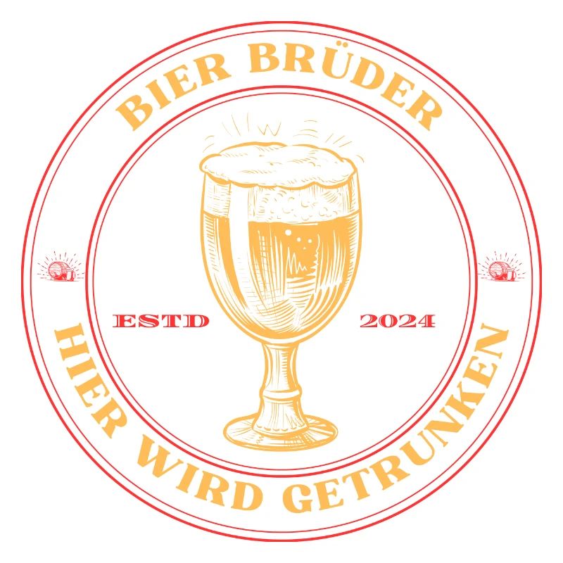 Bier Brüder. Logo für Malle Reisen oder JGA