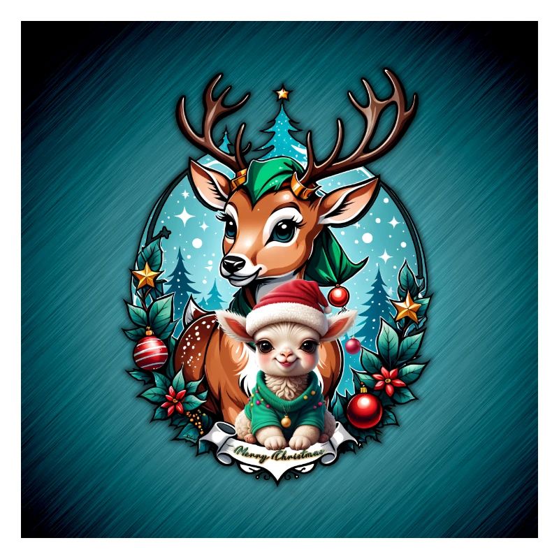 Illustration de Noël joyeuse et confortable