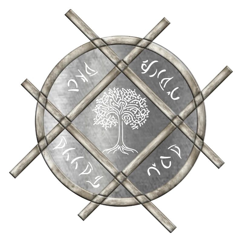 Symbolic silver medallion