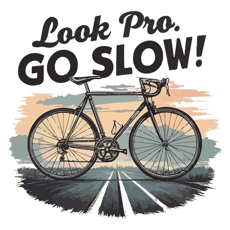 Vintage Bicycle Look Pro Go Slow