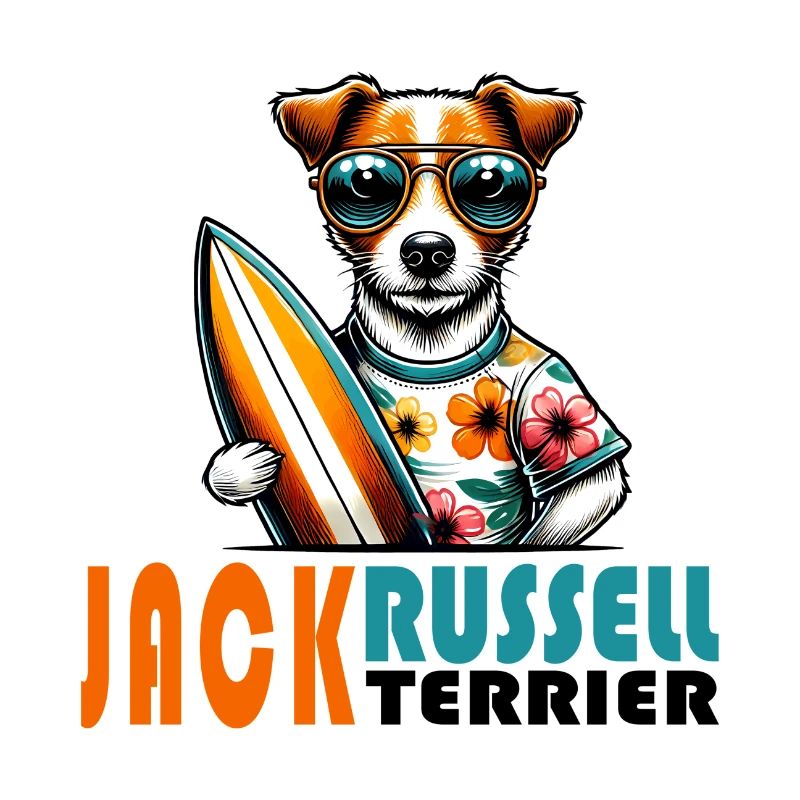 Design de surf Jack Russell Terrier