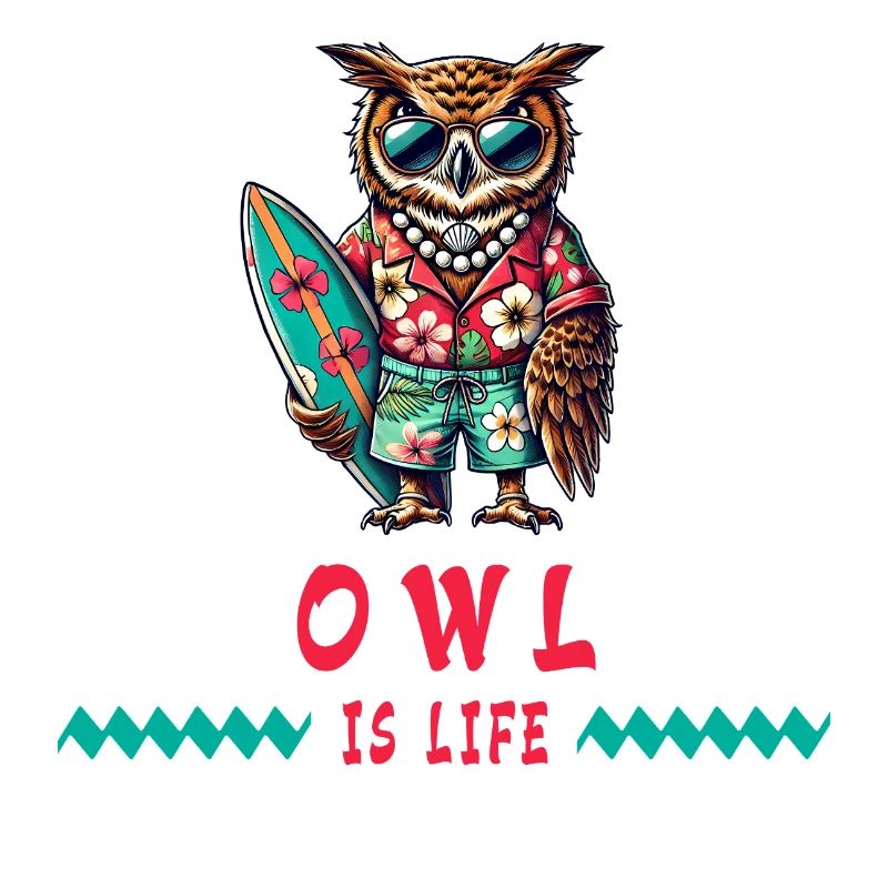 Eule ist Leben - Surfer Eule