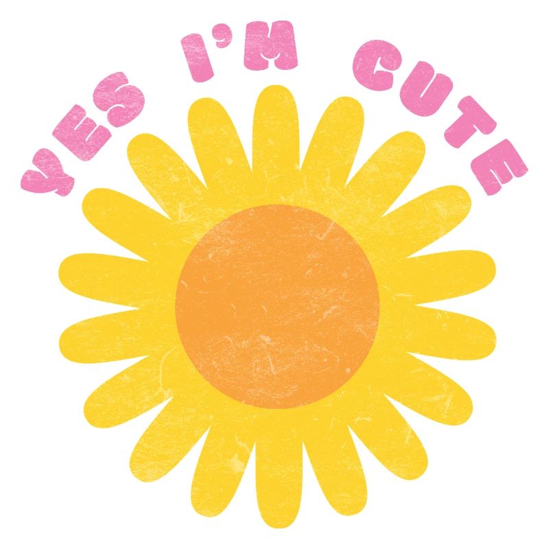, je suis mignon - Conception de fleurs d’été pour enfants