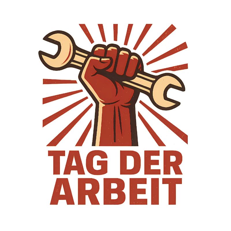 Tag der Arbeit – Faust mit Schraubenschlüssel