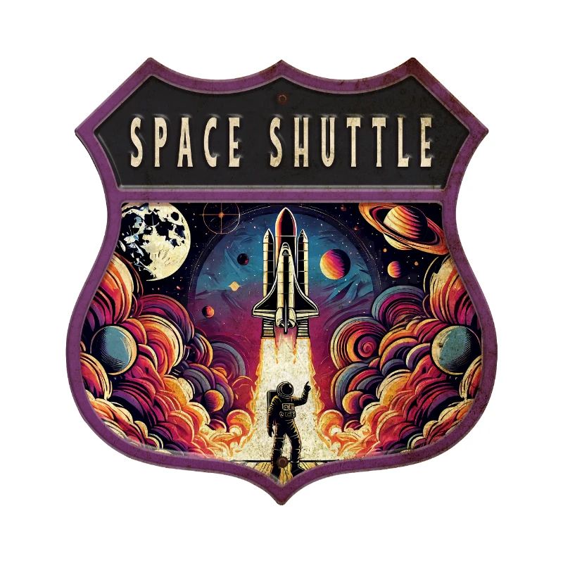 Conception colorée du blason de l’atronaut