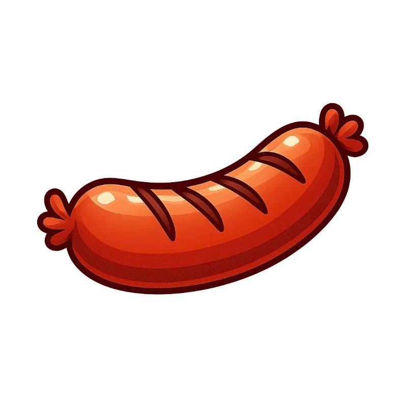 Happy Bratwurst dessin animé