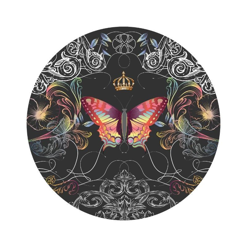 Imaginative butterfly with crown & ornaments