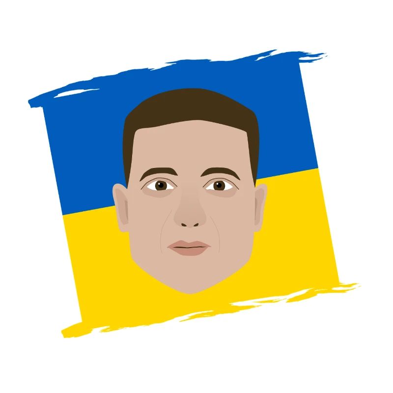 Zelensky Drapeau de l’Ukraine