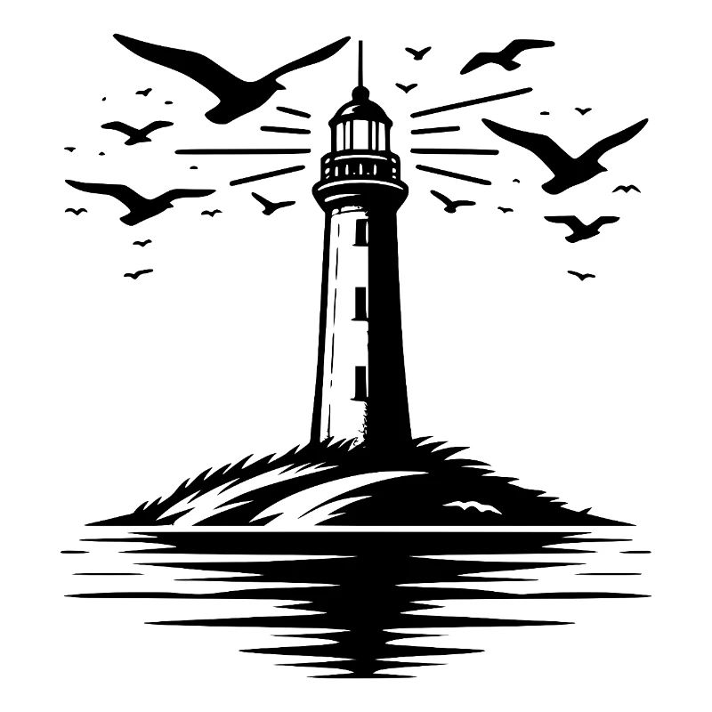 Lighthouse Tattoo Coastal Light for Coast Guard