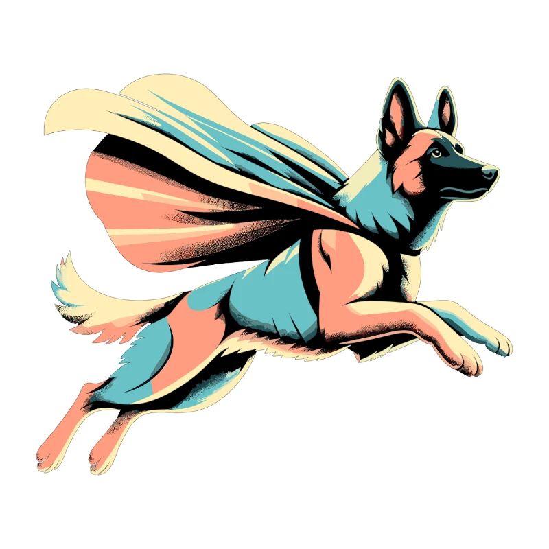 Super Maligator Belgischer Schäferhund Geschenk