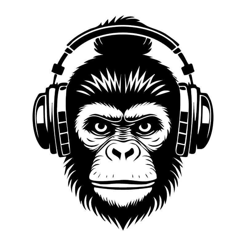 Chemise décontractée Monkey Head Chillout Lounge Beat