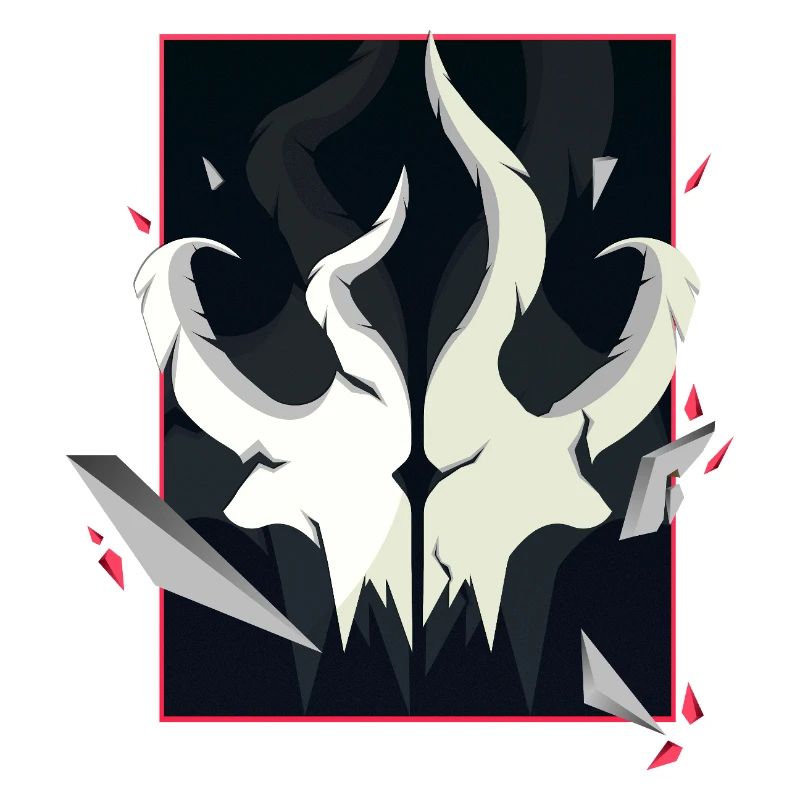 Crâne cornu – Édition Accent Rouge