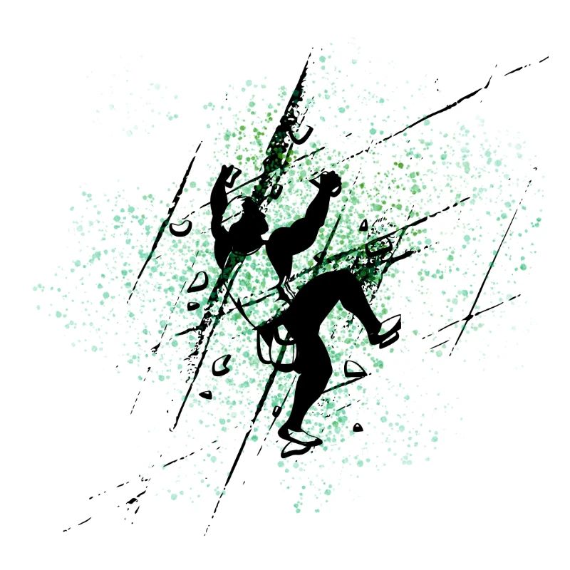 Grimpeur Vert Eclaboussures