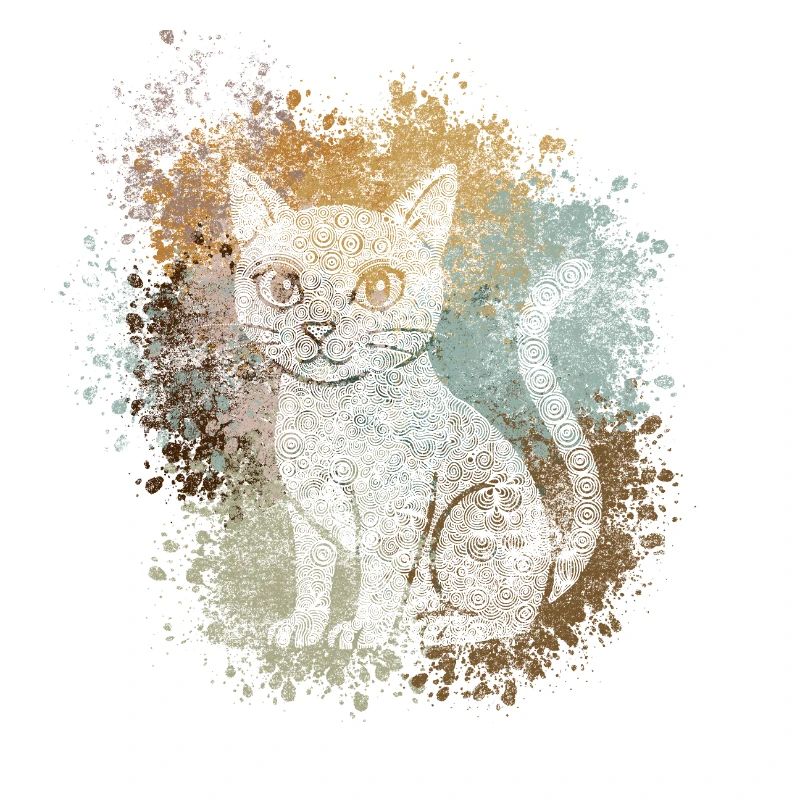 Chat Zentangle