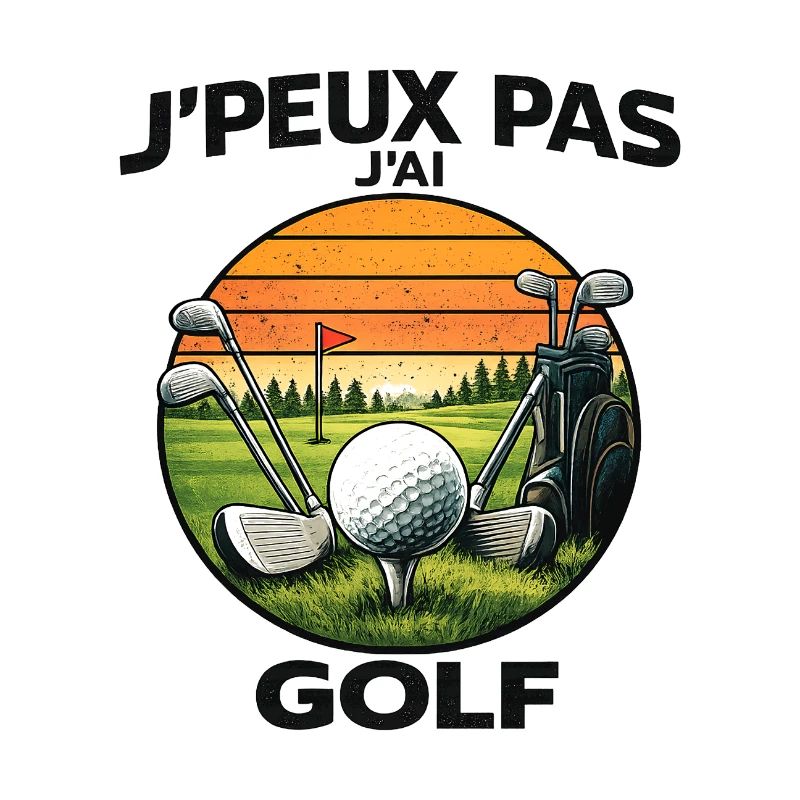 Golf Sunset Retro – J'peux pas
