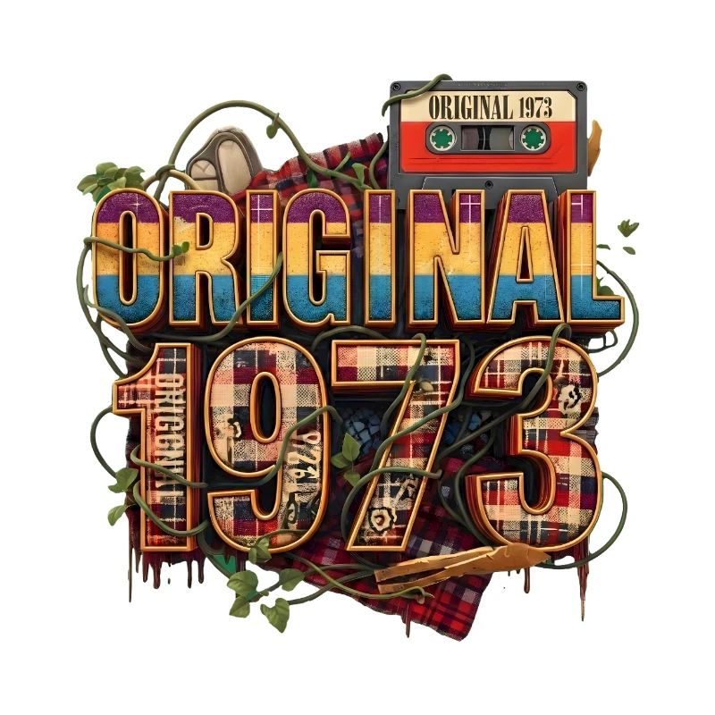 Original 1973 Retro Collage