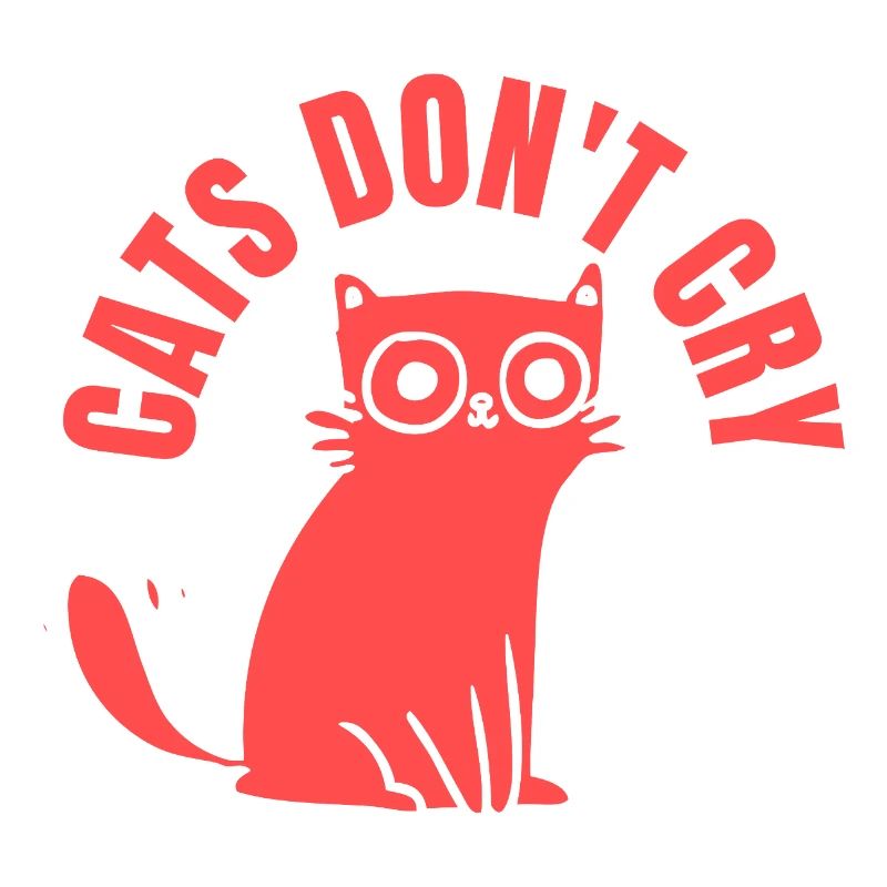 Les chats ne pleurent pas Chat stylé graphique »