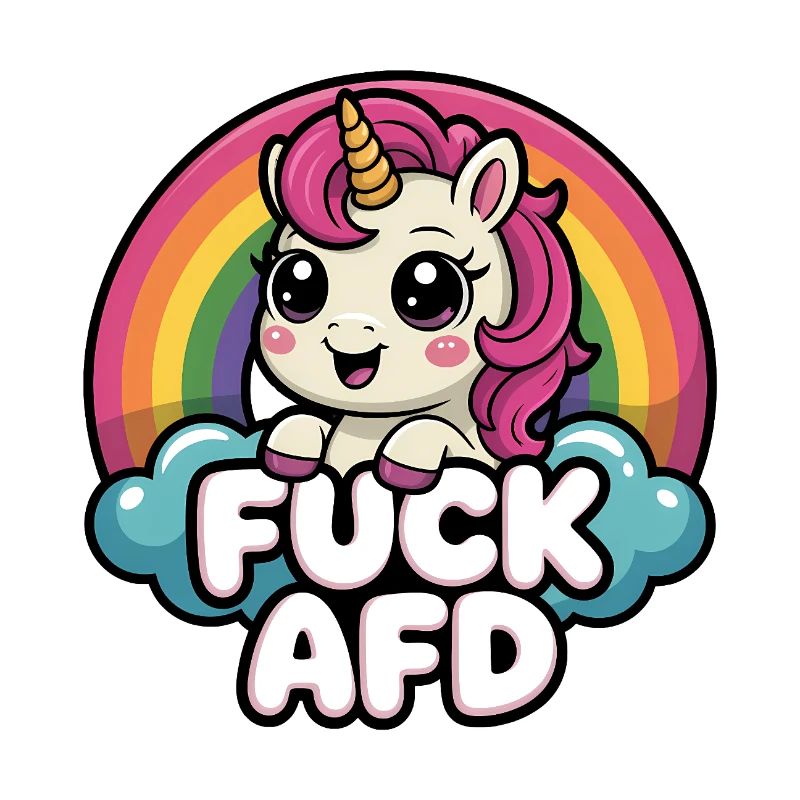 Fuck AFD - Antifa Einhorn Tee