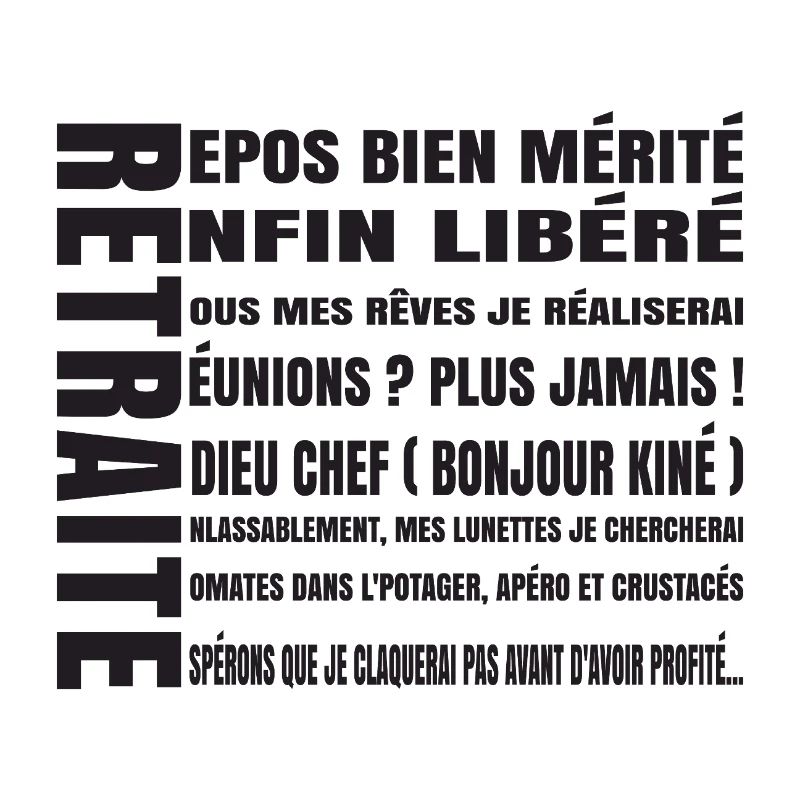 RETREAT (schwarzer Text)
