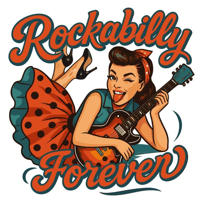 Rockabilly Forever: Rockabella mit E-Gitarre