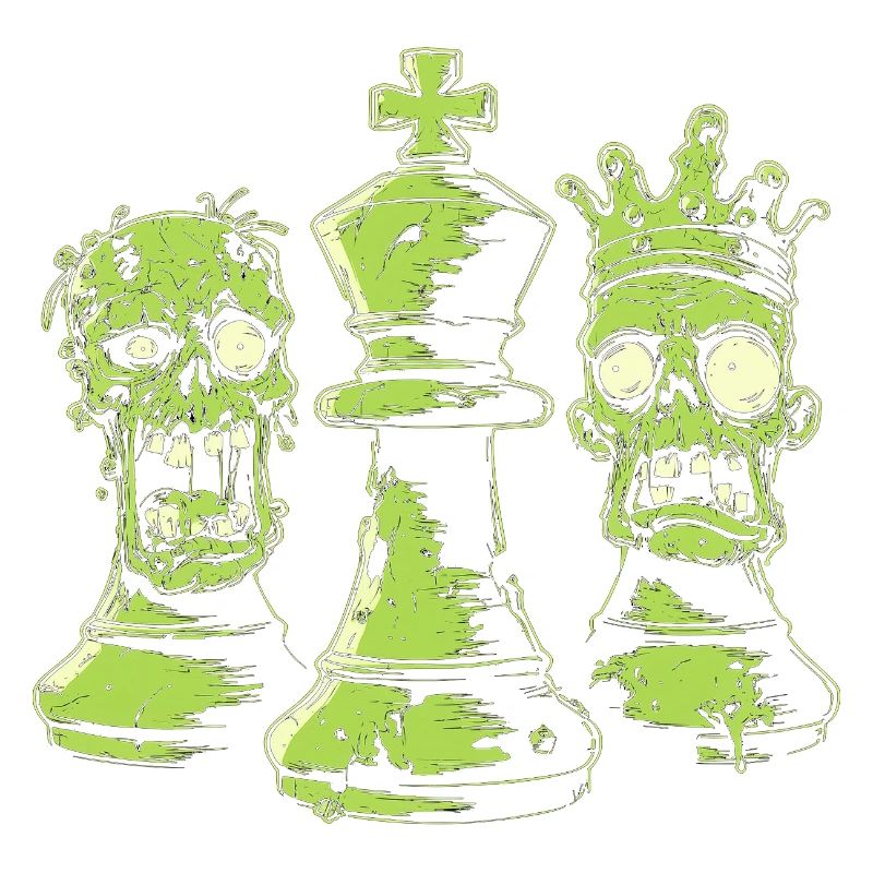 Chess Zombie Figures Design for Men Gift