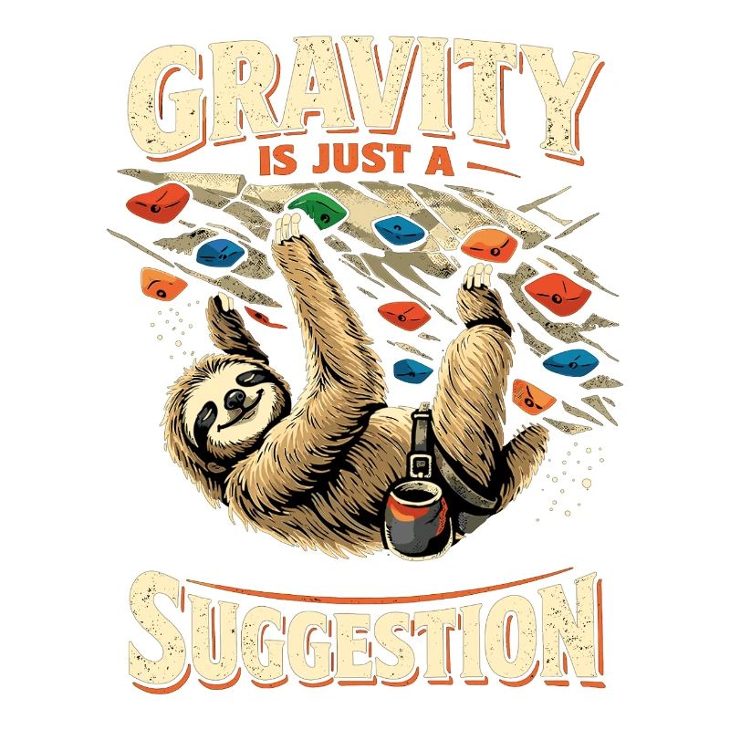 Sloth Bouldering: Gravity Is Just A Suggestion