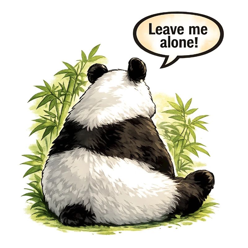 Panda “Leave Me Alone” Mad Girlfriend Mood Tee