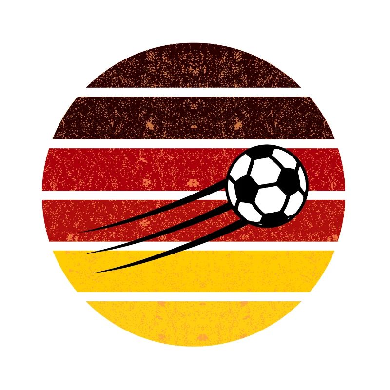 Football Circle Germany Retro Gradient