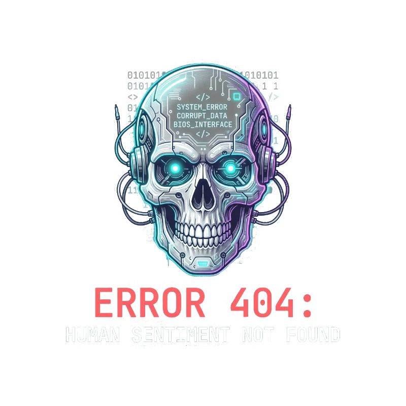 Error 404 Cyberpunk Aesthetic Art