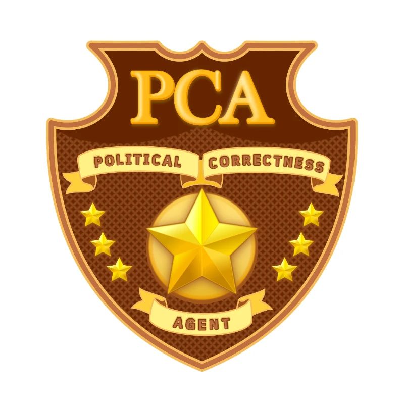 Political Correctness Agent Abzeichen
