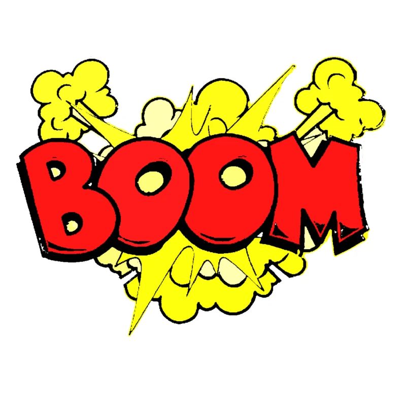 Dynamic Bomb Explosion Illustration