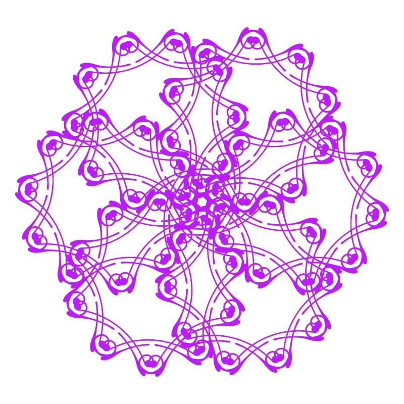 Random patterns circled