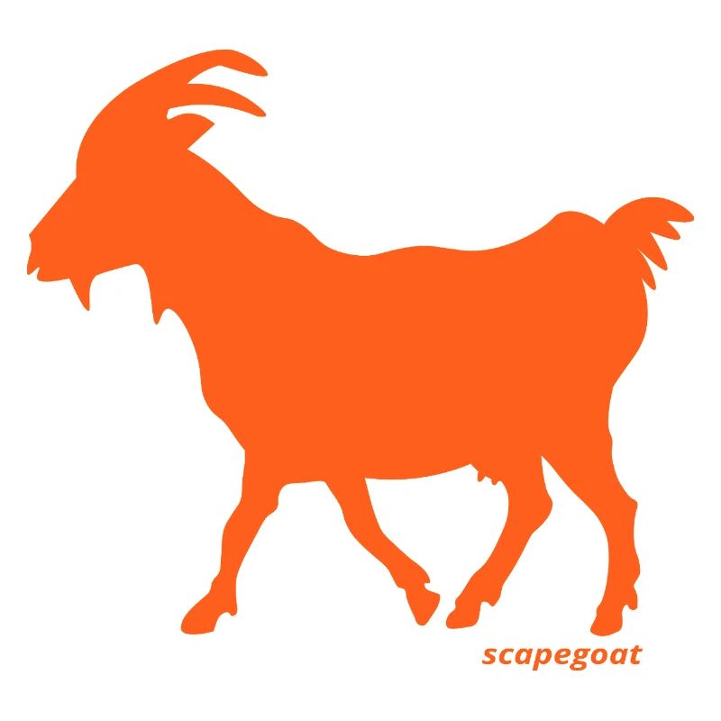 Ziege Sündenbock orange