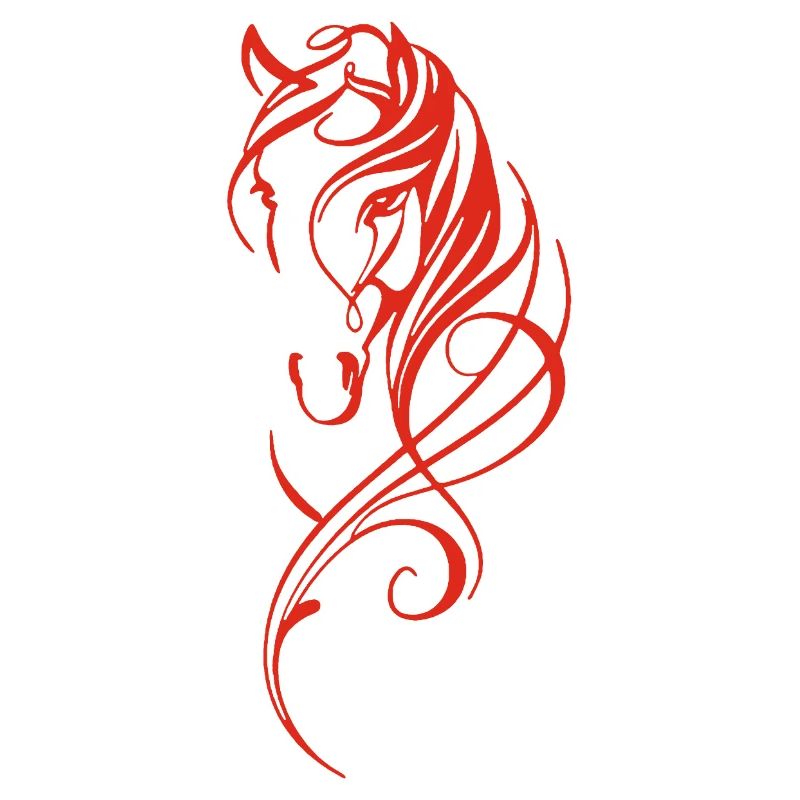 Red stylized chevas