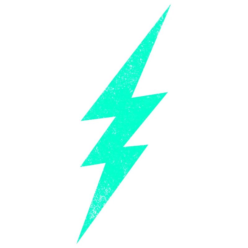 Electric flash graphic on trendy H interior