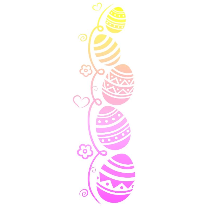 Colorful Easter eggs for Easter