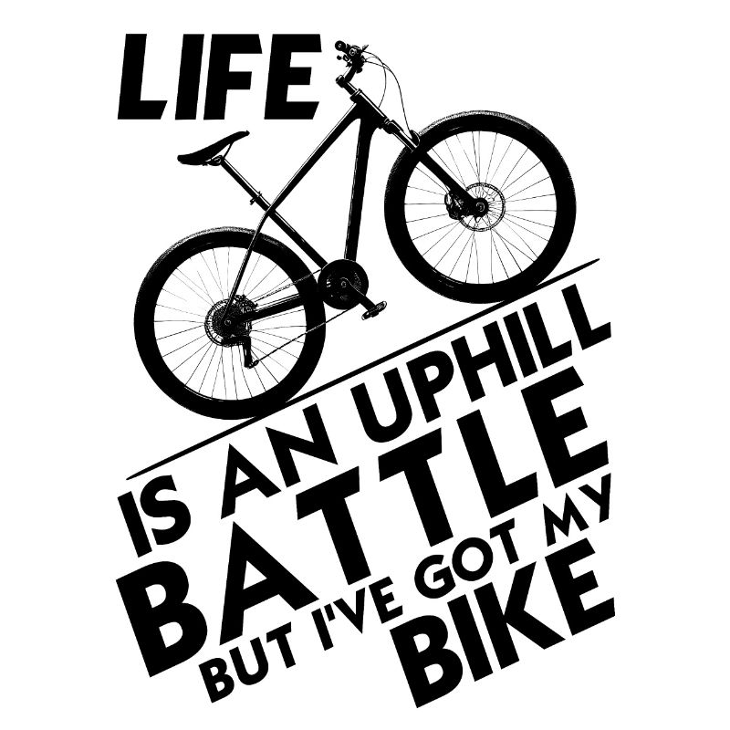 La vie est une bataille difficile, mais j’ai mon vélo !